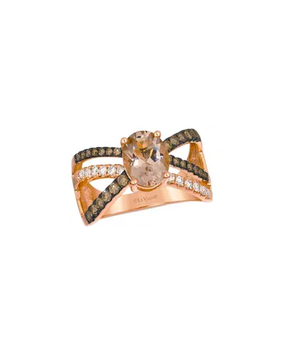 Le Vian Peach 14k 1.48 Ct. Tw. Diamond & Morganite Ring In Gold