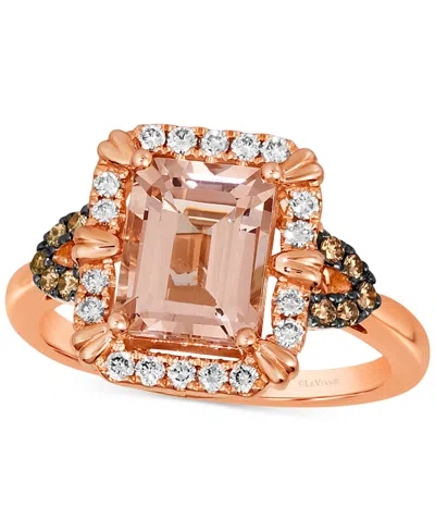 Le Vian Peach Morganite (1-3/4 Ct. T.w.) & Diamond (1/3 Ct. T.w.) In 14k Rose Gold In Multi