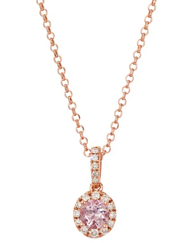 Le Vian ® Peach Morganite 14k Rose Gold 0.52 Ct. Tw. Diamond & Pink Morganite  Pendant Necklace