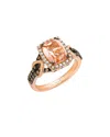 Le Vian ® Peach Morganite™ 14k Rose Gold 2.00 Ct. Tw. Diamond & Morganite Ring In Gold