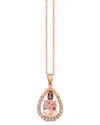Le Vian ® Peach Morganite™ 14k Rose Gold 2.63 Ct. Tw. Diamond & Morganite Pendant
