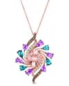 Le Vian ® Peach Morganite™ 14k Rose Gold 3.95 Ct. Tw. Diamond & Morganite Pendant