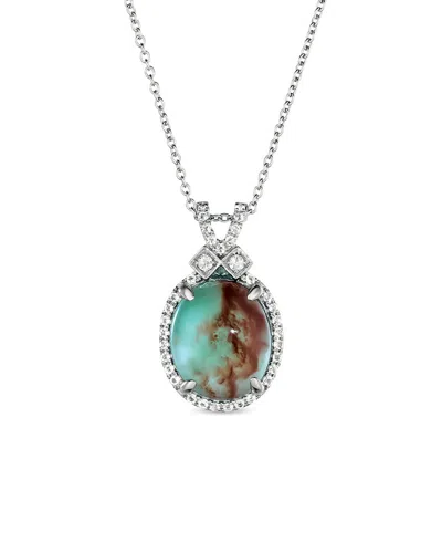 Le Vian ® Peacock Aquaprase™ 14k 3.54 Ct. Tw. Aquaprase Candy Pendant In Metallic