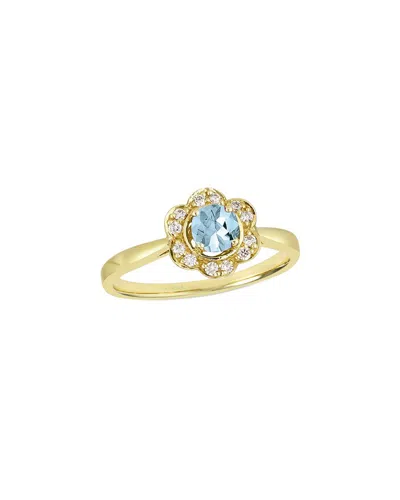 Le Vian ® Periwinkle 14k 0.35 Ct. Tw. Diamond & Sapphire Ring In Gold