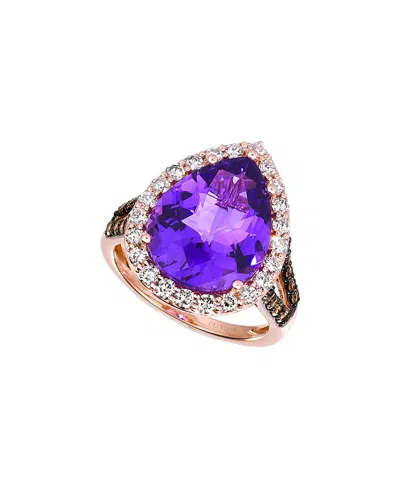 Le Vian Periwinkle 14k 7.17 Ct. Tw. Diamond & Amethyst Ring In Gold