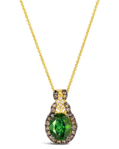 Le Vian ® Pistachio Diopside® 14k 1.88 Ct. Tw. Diamond & Chrome Diopside Pendant In Gold