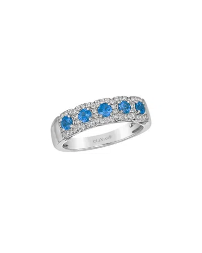 Le Vian Platinum 0.87 Ct. Tw. Diamond & Sapphire Ring In Metallic