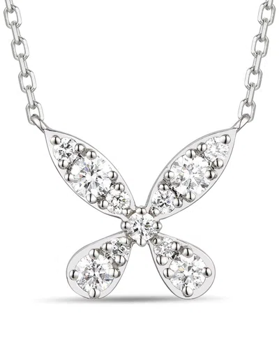 Le Vian ® Platinum Collection 0.34 Ct. Tw. Diamond Adjustable Necklace In Metallic