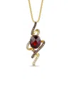 Le Vian ® Pomegranate Garnet Chocolate Shavings 14k 3.73 Ct. Tw. Diamond & Garnet Pendant In Gold