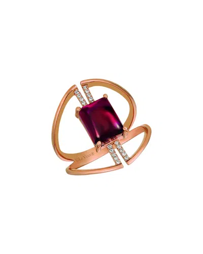 Le Vian ® Positivity 14k Rose Gold 3.40 Ct. Tw. Diamond & Rhodolite Cocktail Ring
