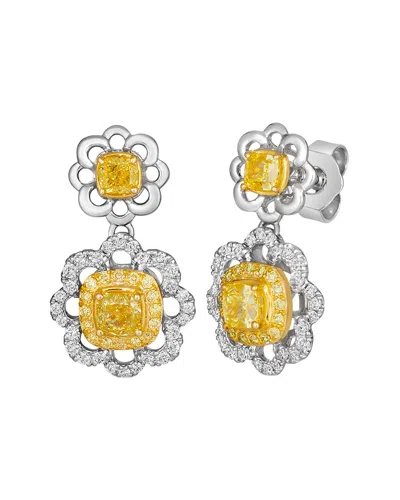 Le Vian ® Radiance 14k Two-tone 1.34 Ct. Tw. Diamond Drop Earrings In Gold