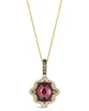 Le Vian ® Raspberry Rhodolite® 14k 5.10 Ct. Tw. Diamond & Rhodolite Cocktail Pendant