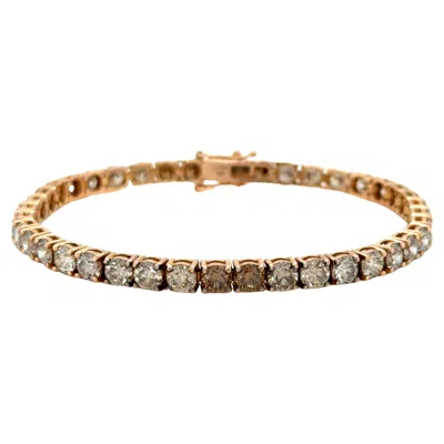 Pre-owned Le Vian , Red Carpet Champagne And Chocolate Ombre Diamond Bracelet