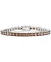 Le Vian Red Carpet Chocolate Ombre Diamond Tennis Bracelet (12-5/8 Ct. T.w.) In 14k White Gold In No Color