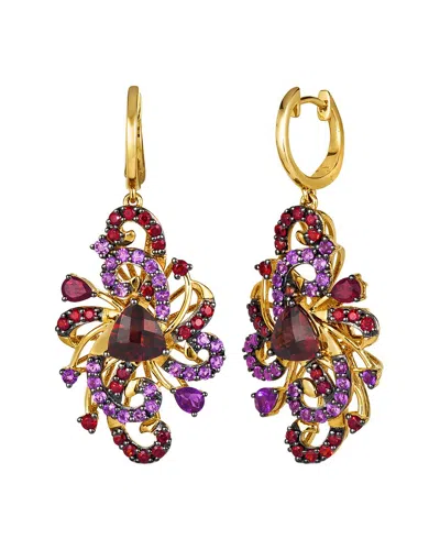 Le Vian ® Renewal 14k 5.76 Ct. Tw. Garnet, Amethyst Dangle Earrings In Gold