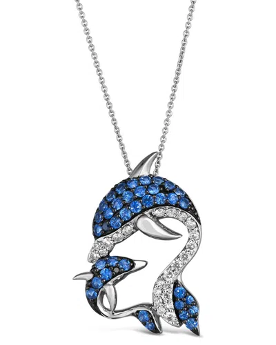 LE VIAN LE VIAN® RESORT COLLECTION 14K 1.28 CT. TW. DIAMOND & SAPPHIRE PENDANT