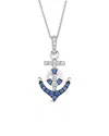 Le Vian ® Sapphire 14k 0.35 Ct. Tw. Diamond & Sapphire Pendant
