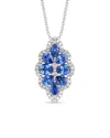 Le Vian ® Sapphire & Ruby Rings Platinum 2.72 Ct. Tw. Diamond & Sapphire Pendant