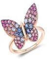 Le Vian Sapphire Ombre Ring (1.15 Ct. T.w.) In 14k Strawberry Gold In Gold