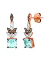 Le Vian ® Sea Blue Aquamarine® 14k Rose Gold 1.81 Ct. Tw. Diamond & Aquamarine Dangle Earrings