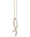Le Vian Shades 14k Rose Gold 0.22 Ct. Tw. Diamond Pendant