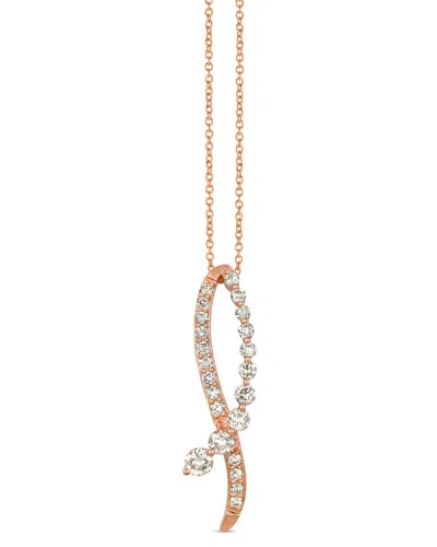 Le Vian Shades 14k Rose Gold 0.22 Ct. Tw. Diamond Pendant Necklace