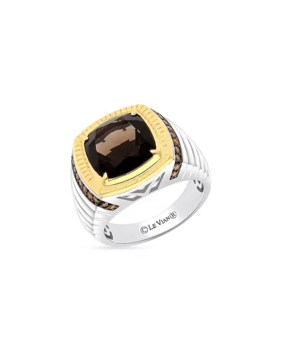 Le Vian Silver 7.24 Ct. Tw. Diamond & Quartz Ring