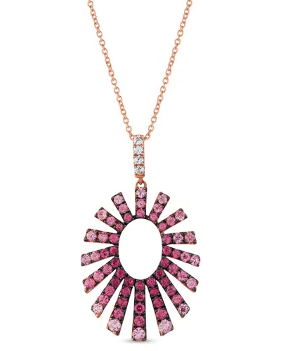 Le Vian ® Strawberry Ombré® 14k Rose Gold 1.63 Ct. Tw. Gemstone Pendant