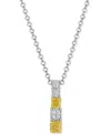 Le Vian Sunny Yellow Diamond (0.38 Ct. T.w.) And Vanilla Diamond (0.06 Ct. T.w.) Pendant Necklace In 14k Two In Metallic