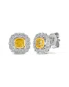 Le Vian ® Sunny Yellow Diamond 14k 0.66 Ct. Tw. Diamond Earrings In Silver