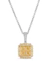 Le Vian ® Sunny Yellow Diamonds 18k Two-tone 0.99 Ct. Tw. Diamond Pendant