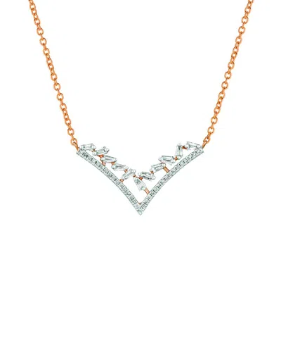 LE VIAN LE VIAN® TIARA 14K ROSE GOLD 0.33 CT. TW. DIAMOND NECKLACE