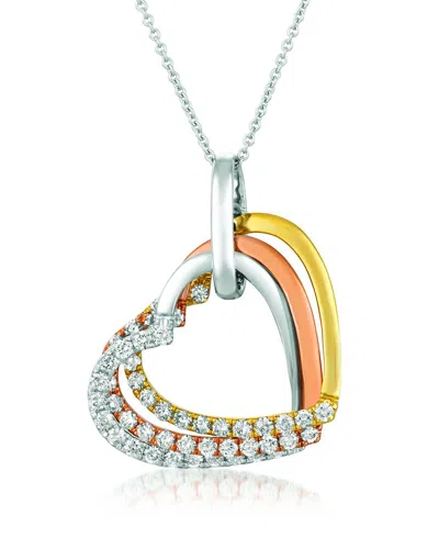 Le Vian Tri-tone 0.92 Ct. Tw. Diamond Pendant Necklace
