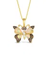 Le Vian ® Turquoise 14k 0.78 Ct. Tw. Diamond & Opal Pendant