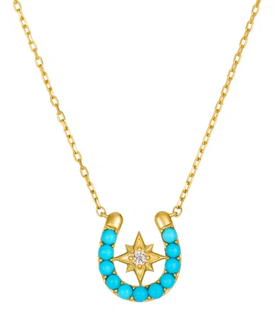 Le Vian Turquoise (3/8 Ct. T.w.) & Nude Diamond Pendant Necklace In 14k Honey Gold