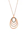 Le Vian Vanilla And Chocolate Diamond Pendant Necklace (0.46 Ct. T.w.) In 14k Strawberry Gold In Gold