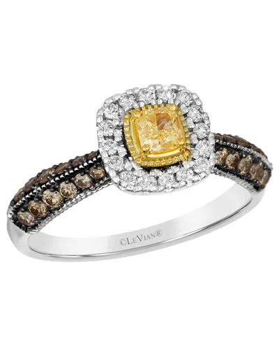 Le Vian Vanilla Diamond (0.22 Ct. T.w.), Sunny Yellow Diamond (0.23 Ct. T.w.) & Chocolate Diamond (0.37 Ct.  In Multi