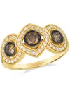 Le Vian Vanilla Diamond (0.33 Ct. T.w.) And Chocolate Diamond Ring (0.53 Ct. T.w.) In 14k Honey Gold In Gold