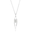 Le Vian Vanilla Diamond (.34 Ct. T.w.) Asymmetric Pendant Necklace In 14k Vanilla Gold In White