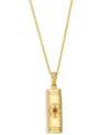 Le Vian Vanilla Diamond & Chocolate Diamond Mezuzah Pendant Necklace In 14k Yellow Gold, 20" In Yellow Gold
