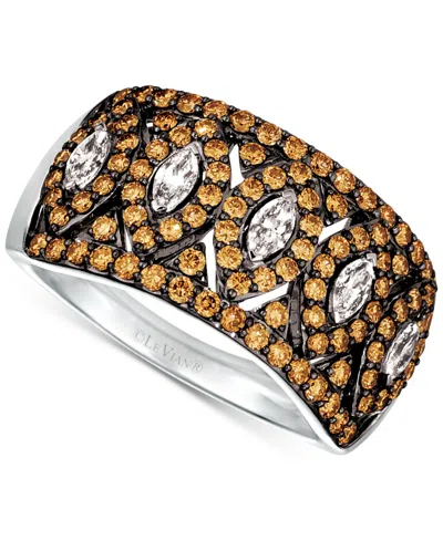 Le Vian Vanilla Diamond & Chocolate Diamond Ring (1-1/5 Ct. T.w.) In Platinum In P95 Ring