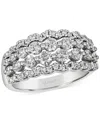 Le Vian Vanilla Diamond Openwork Multirow Ring (1-1/4 Ct. T.w.) In Platinum In No Color