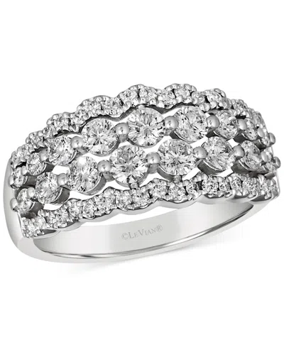 Le Vian Vanilla Diamond Openwork Multirow Ring (1-1/4 Ct. T.w.) In Platinum In White