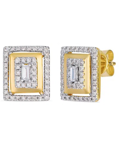 Le Vian Vanilla Diamond Stud Earrings (0.42 Ct. T.w.) In 14k Honey Gold