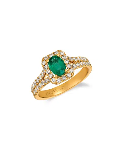 Le Vian Vivids 14k 1.18 Ct. Tw. Diamond & Emerald Ring In Gold