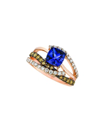 Le Vian ® Weave 14k Rose Gold 2.27 Ct. Tw. Diamond & Tanzanite Cocktail Ring