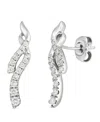 Le Vian White Diamond Drop Earrings (21/50 Ct. T.w.) In Platinum In Metallic