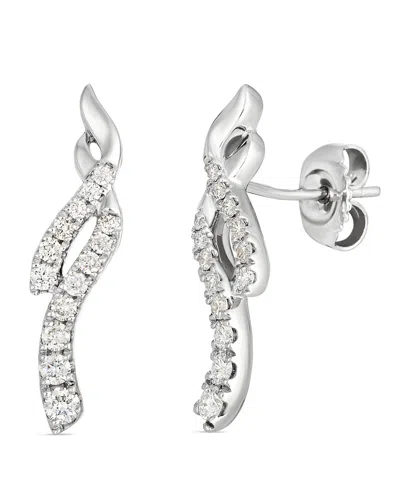 Le Vian White Diamond Drop Earrings (21/50 Ct. T.w.) In Platinum In Metallic