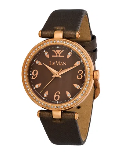 LE VIAN LE VIAN WOMEN'S STAINLESS STEEL DIAMOND WATCH