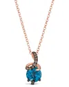 Le Vian ® Wrapped In Love 14k Rose Gold 2.14 Ct. Tw. Diamond & Topaz Pendant